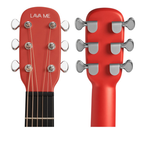 LAVA ME 3 36' Red электроакустическая гитара со звукоснимателем и встроенными эффектами, материал: карбон, чехол Space Bag в ком фото 6