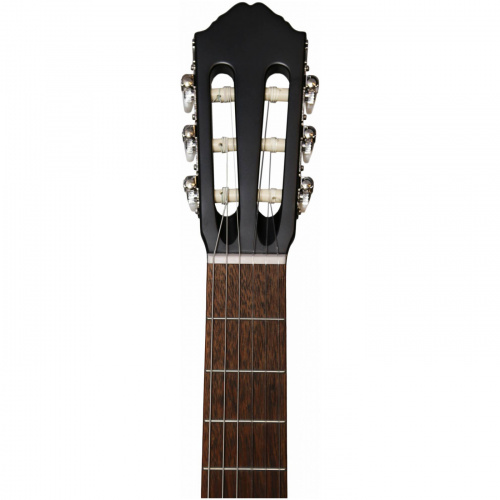 ALMIRES CEC-15 BKS классическая эл-ак. гитара с вырезом, ель/кр.дерево, цвет черный фото 3