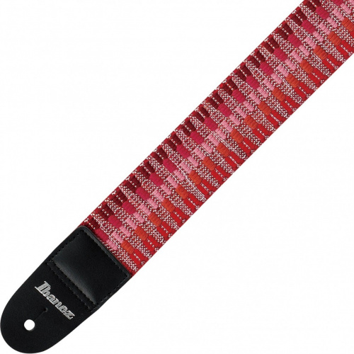 IBANEZ GSB50-C6, плетеный гитарный ремень, цвет красный, фото 2