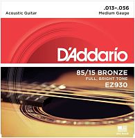 D'Addario EZ930 струны для акуст. гитары, бронза 85/15, Medium 13-56