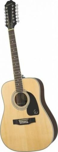 EPIPHONE DR-212 NATURAL CH HDWE гитара акустическая, 12-струнная, дредноут, цвет натуральный, фурнитура хромированная, корпус махагон, верхняя дека ма фото 3
