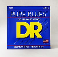 DR PBVW-40 PURE BLUES Quantum Nickel струны для 4-струнной бас-гитары никель 40 95
