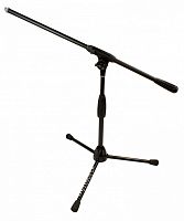 Ultimate PRO-T-SHORT-F стойка микрофонная низкая "журавль" на треноге, фиксированная длина стрелы, высота 49-76см, черная