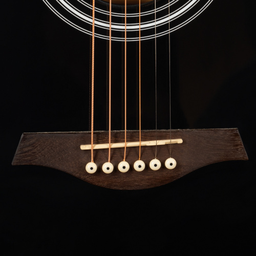 ROCKDALE Aurora D6 BK Gloss акустическая гитара, дредноут, цвет черный, глянцевое покрытие фото 3