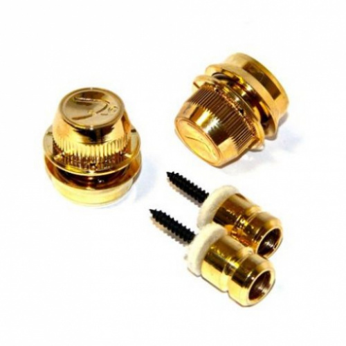 FENDER Fender Strap Locks (Gold) замки для ремня (стрэплоки), цвет золотистый (2 шт.)