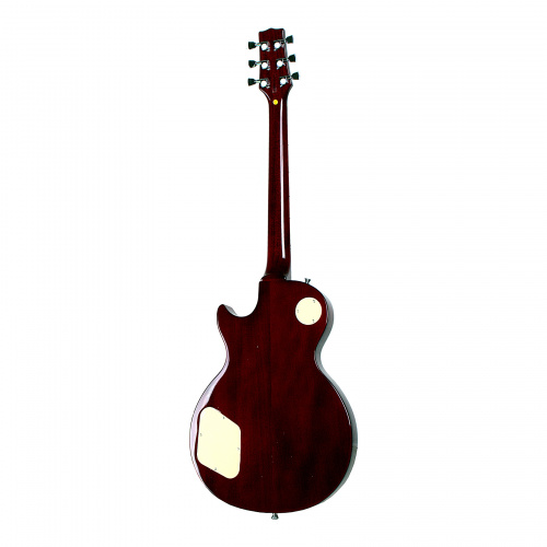 REDHILL LPX200/TRD эл.гитара, Les Paul, H+H, 2V/2T/3P, клен/окоуме, цвет полупрозрачный красный фото 4
