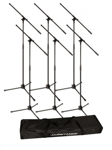 Ultimate JS-MCFB6PK набор из 6 микрофонных стоек "журавль" на треноге 99-163см + сумка