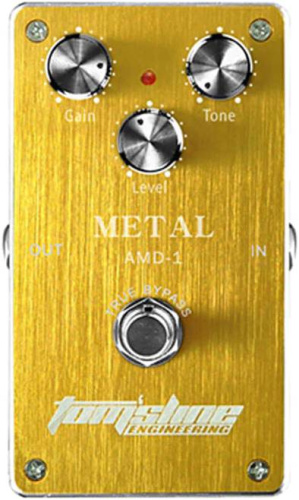 TOMSLINE AMD-1 Педаль эффектов Metal Distortion, питание от БП и батареи 9в