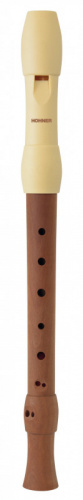 HOHNER B95860 Блокфлейта сопрано,бароч. сис-ма,2 части,корпус дерево,мундштук пластик, слоновая ко