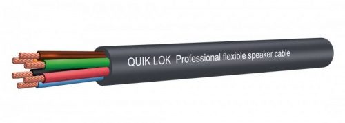 QUIK LOK CA806 спикерный кабель 6 проводников, площадь сечения - AWG-13/2,5 mm2, колличество и толщина жил - 78х0,20.бухта (цена за метр)
