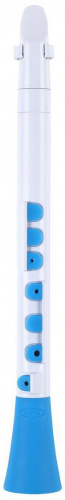 NUVO Dood (White/Blue) блок-флейта DooD, строй С (до), материал АБС-пластик, цвет белый/синий