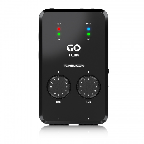 TC HELICON GO TWIN интерфейс высокого разрешения для мобильных устройств, 2-х канальный Аудио/MIDI фото 2