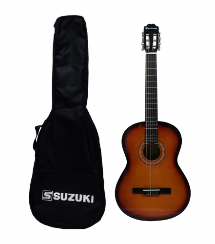 Suzuki SCG-2S+4/4SB кл.гитара размер 4/4, нейлоновые струны, чехол в комплекте/анкер/санберст