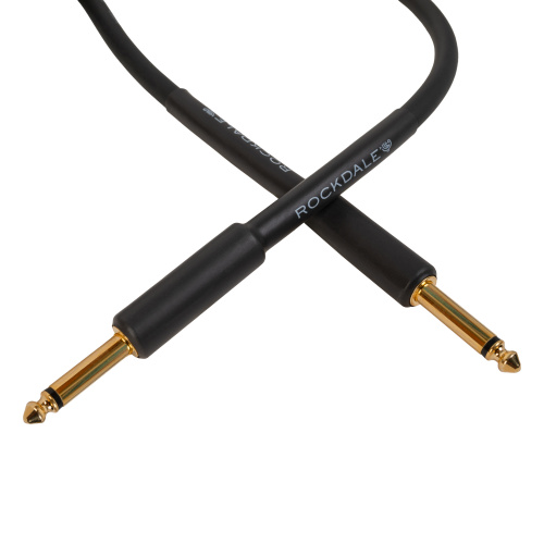 ROCKDALE Wild B5 инструментальный (гитарный) кабель, цвет черный, металлические разъемы mono jack - mono jack, 5 метров фото 5