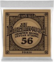 Ernie Ball 1856 струна одиночная для акустической гитары Серия Earthwood Калибр: 56 Сердцевина: