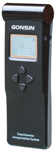 GONSIN TC-J904LC IR приемник для системы синхроперевода. 4 канала, управление уровнем громкости (аккумулятор в комплекте)