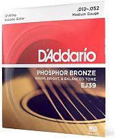 D'Addario EJ39 струны для 12-струнной гитары, фосфор-бронза, Medium 12-52