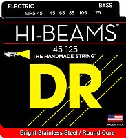 DR MR5-45 серия Hi-Beam для 5 струнунной бас-гитары, нержавеющая сталь, Medium (45-125)
