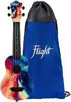 FLIGHT ULTRA S-40 Swirl укулеле сопрано,серия Ultra,поликарбонат армированный.Рисунок.Рюкзак