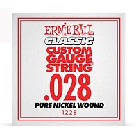 Ernie Ball 1228 струна для электро и акустических гитар. никель, калибр 028