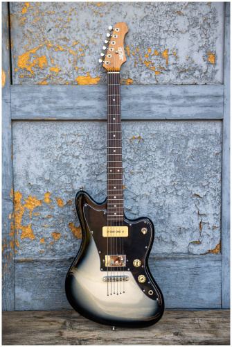 JET JJ-350 Baritone Moonburst Электрогитара баритон фото 7