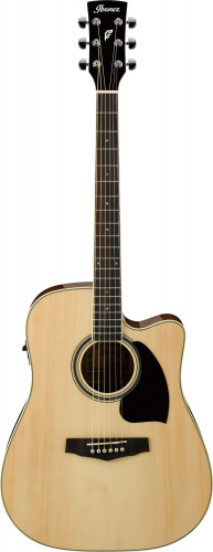 IBANEZ PF15ECE-NTS электроакустическая гитара, цвет натуральный