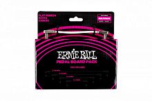 ERNIE BALL 6387 - набор соединительных кабелей, угловой джек/угловой джек, бел