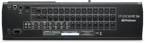 PreSonus StudioLive 24R цифровой микшер/стейджбокс 24 кан.+8 возвратов, 24 аналоговых вх/14вых, 4FX, 4GROUP, 12MIX, 4AUX FX, USB-audio, AVB-audio фото 2