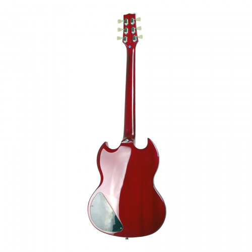 REDHILL SGX200/TR эл.гитара, SG, H+H, 2V/2T/3P, махагон, цвет прозрачный красный фото 6