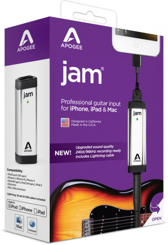 APOGEE JAM96K гитарный аудиоинтерфейс для MAC/iOS, 24 бита/96 кГц. фото 15