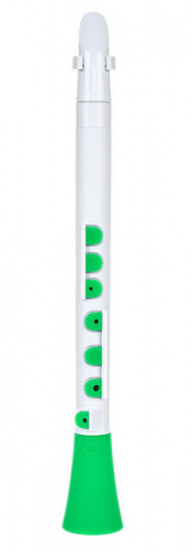 NUVO Dood (White/Green) блок-флейта DooD, строй С (до), материал АБС-пластик, цвет белый/зеленый