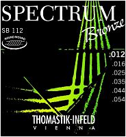 THOMASTIK SB112 Spectrum Bronze струны для акустической гитары, сталь/бронза, 12-54