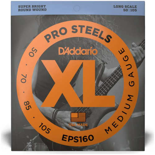 D'Addario EPS160 струны для бас-гит, ProSteels/Long, 50-105 фото 2