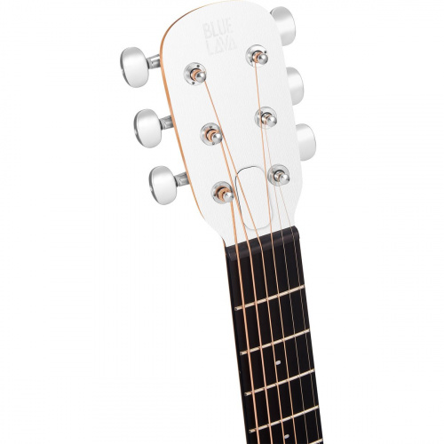 Blue Lava Original Acoustic акустическая гитара с чехлом, цвет белый фото 2