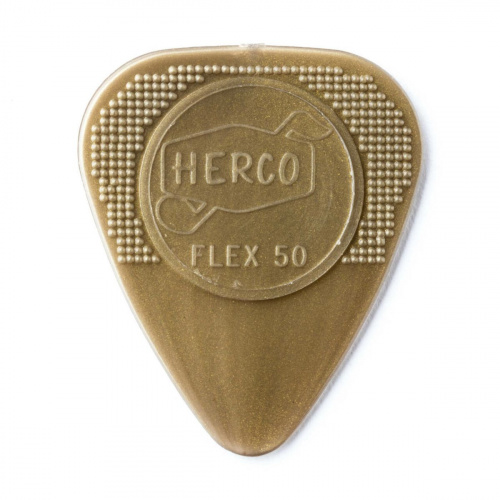 Herco Flex 50 Nylon HE210P 12Pack медиаторы, средние, золотые, 12 шт.