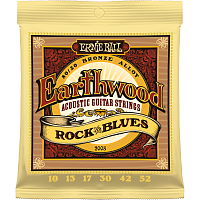 Ernie Ball 2008 струны для акуст.гитары Earthwood 80/20 Rock & Blues (10-13-17-30-42-52)