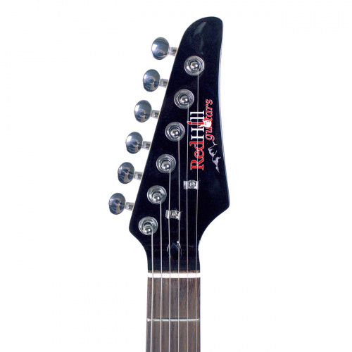REDHILL STM100/BK эл. гитара уменьш., Superstrat, 600мм, H+H, 1V/1T/5P, тополь+клен, цвет черный фото 3