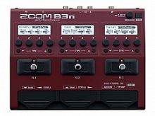 Zoom B3n мульти педаль эффектов для бас гитары с встроенным эмулятором кабинета/БП в комплекте