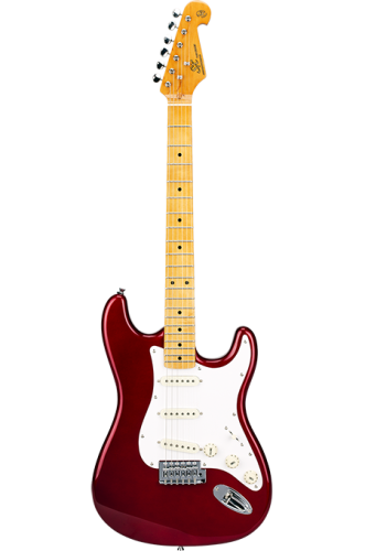 SX SST57+/CAR Электрогитара, stratocaster, корпус: ольха, гриф: клён, накладка: клён, 21 лад, колки: