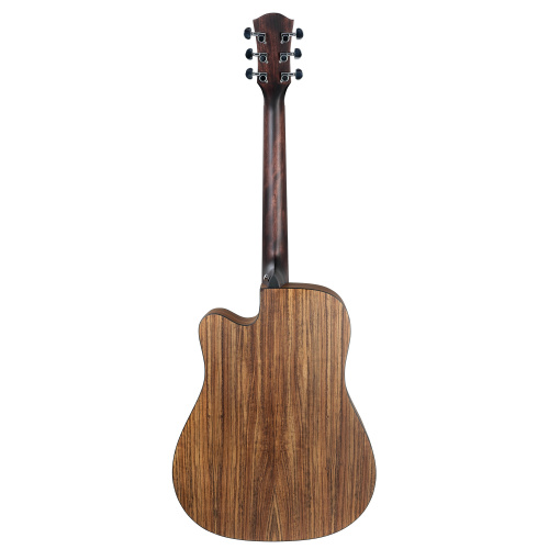 CASCHA CGA300 Performer Series акустическая гитара, топ массив ели, корпус орех, цвет натуральный, чехол в комплекте фото 4