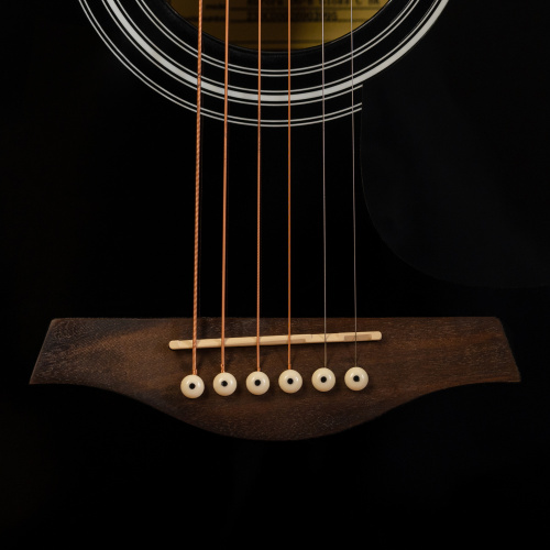 ROCKDALE Aurora D6 C BK E Gloss электроакустическая гитара, дредноут с вырезом, цвет черный, глянцевое покрытие фото 5