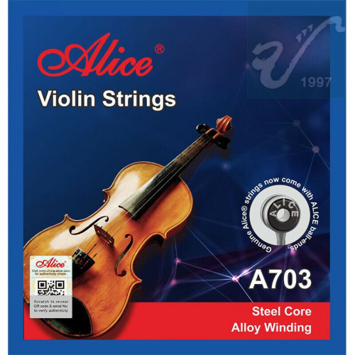 ALICE A703 Струны для скрипки 4/4 Основа: сталь, Обмотка: алюминиевый сплав