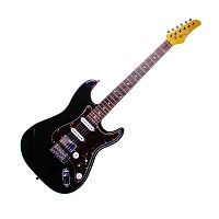 REDHILL STM300/BK эл.гитара, Stratocaster, 1V/2T/3P, S-S-H, ольха/клен+палисандр, цвет черный