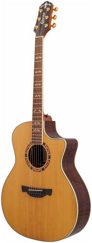 CRAFTER STG G-20ce VVS электроакустическая гитара, верхняя дека Solid ель, корпус палисандр фото 5