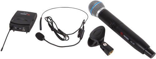 VOLTA US-2X (490.21/629.40) Микрофонная радиосистема с ручным и головным микрофонами UHF диапазона фото 2