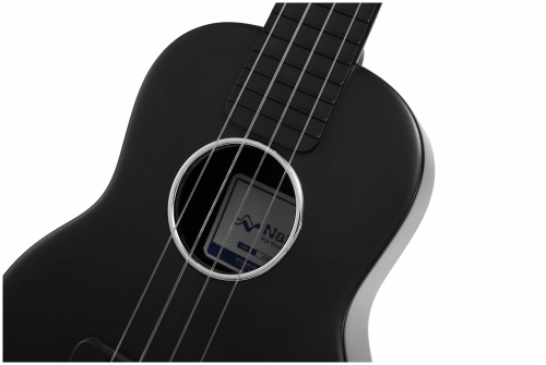 NALU N1BK укулеле концерт, карбон, цвет черный. Струны флюорокарбон. Чехол в комплекте фото 10