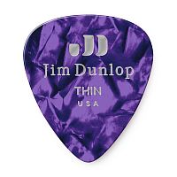 Dunlop Celluloid Purple Pearloid Thin 483P13TH 12Pack медиаторы, тонкие, 12 шт.