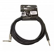 Invotone ACI1206BK инструм. кабель, mono jack 6,3 — mono jack 6,3 угловой, длина 6 м (черный)