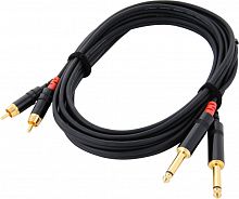Cordial CFU 3 PC кабель RCA/моно-джек 6,3 мм male, 3,0 м, черный