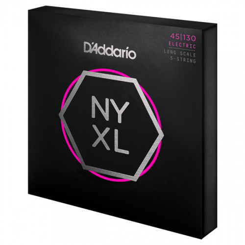 D'Addario NYXL45130 струны для бас-гитары, Long Scale, Reg Light, 45-130 фото 3